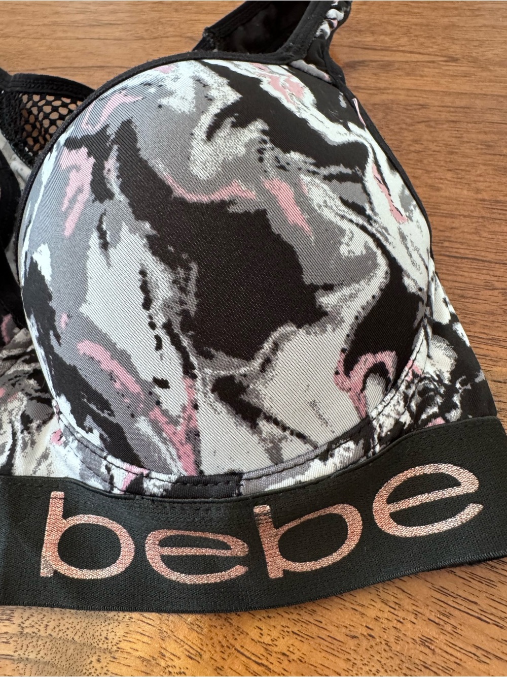 BEBE Racerback Sports Bra - Picture 4 of 7